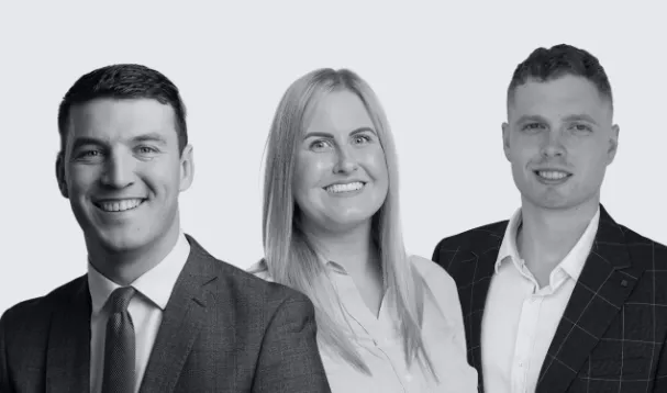 The Kingfisher Finance Group team: Alex Gee, Jessica Marais and Nikolas Allan